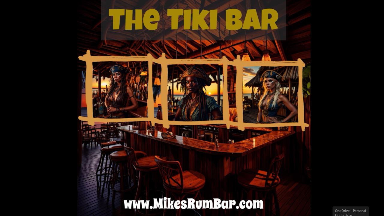 Mike's Rum Bar Tiki Bar photo shoot